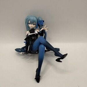 Hatsune Miku Blue Rose Noodle Stopper Figure FuRyu Flower Fairy Japan With Box
